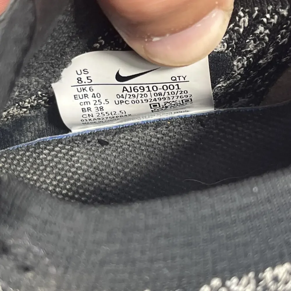 Nike‎ Air Vapormax Flyknit 3 Sneaker Women’s SZ 8.5 Black/White AJ6910-001 - Picture 10 of 13